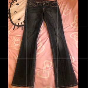 guess low rise flare jeans